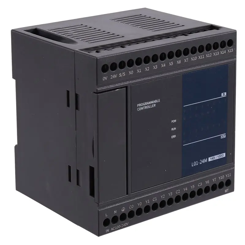 

【РАЖДЕСТВА】L01S-24MT 12Di 12Do Программируемый логический контроллер DIY, подходящий для промышленных заводских цехов