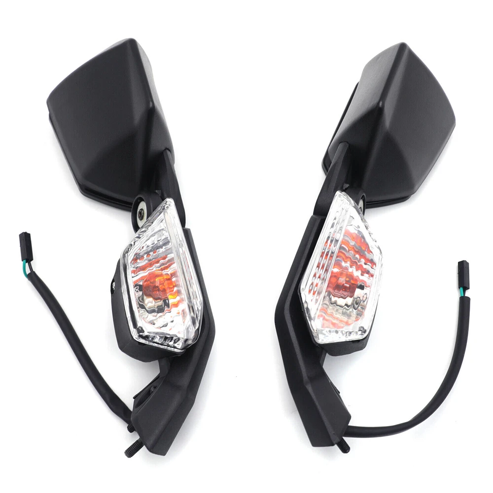 Left & Right Mirrors with Turn Signal Light for Kawasaki Ninja ZX6R 2005-2008 ZX10R 2004-2010 Aftermarket Motorcycle Parts