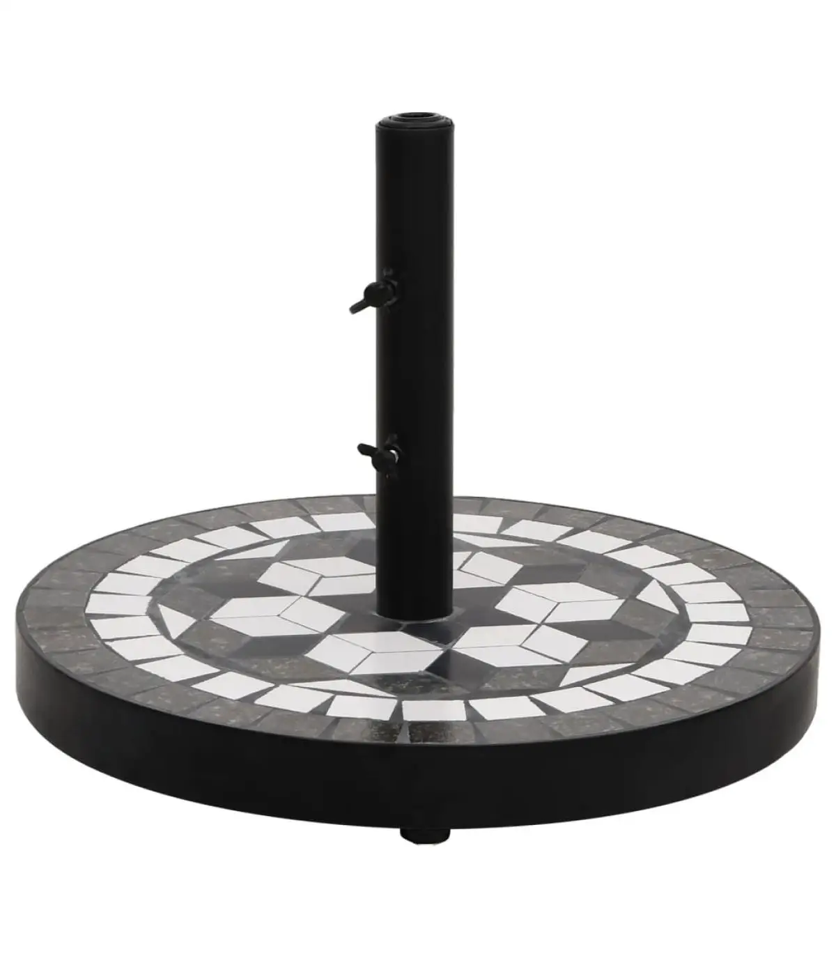 12 kg black white round umbrella Base