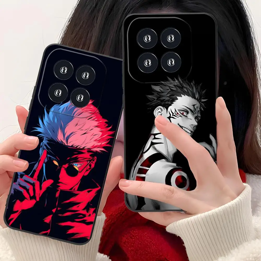 

Jujutsu Kaisen Colored Mobile Phone Case for Xiaomi 15 14 13 12 Mi 11 T Ultra Lite Pro S X 5G Colour Printing Luxury Cellphones