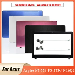 Pour Acer ACER F5-573G F5-573 Série Nouveau Plastique Ordinateur Portable LCD Couverture Arrière Avant Lunette Charnières Écran Couverture Arrière Cadre Lunette Boîtier