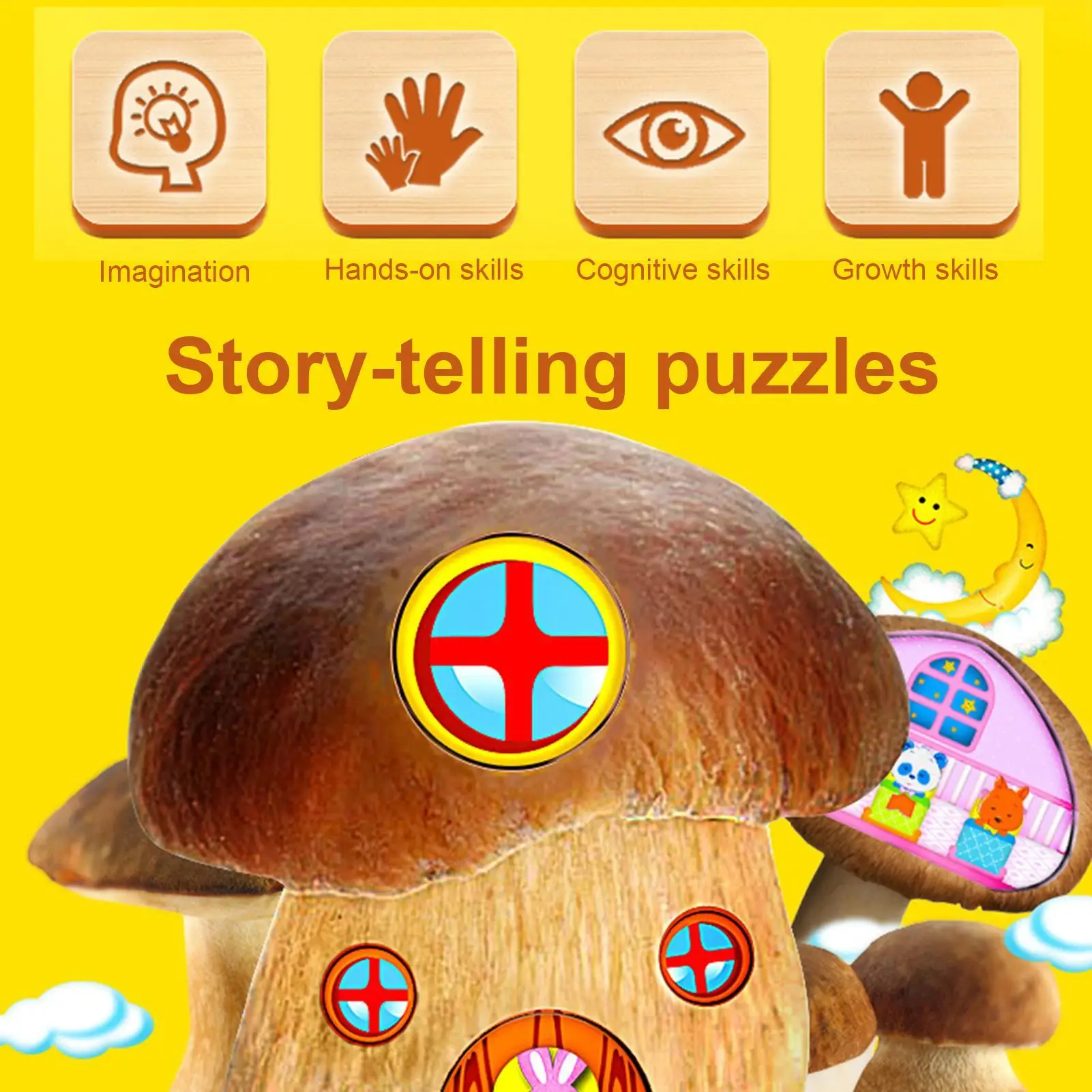 ألغاز خشبية للأطفال ألعاب تعليمية على شكل حيوانات خشبية لمرحلة ما قبل المدرسة ألغاز الصور المقطوعة للأطفال والبنات والسفر المنزلي والمدرسة المنزلية #4