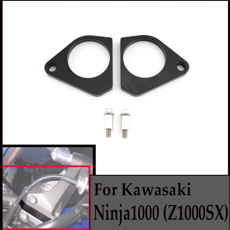 

FOR KAWASAKINinja1000 Z1000SX 2011-2020 Motorcycle Accessories Aluminum Alloy Raise Handlebar Heightening Code Riser Mount Clam