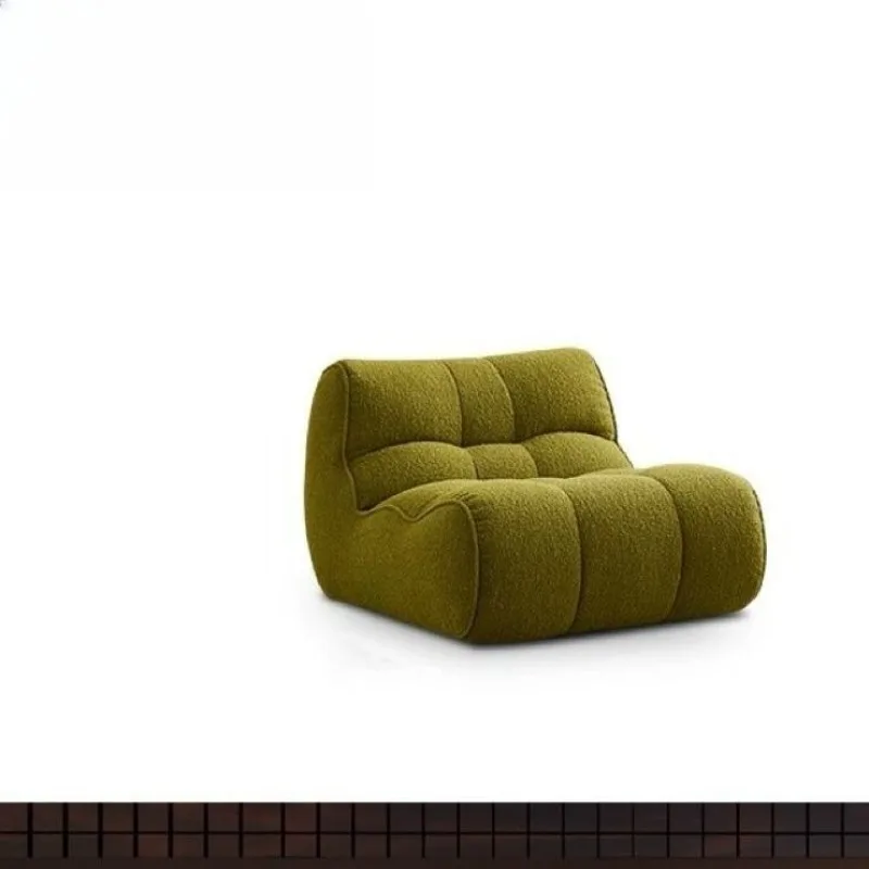 

Single sofa cream style simple, lazy sofa chair