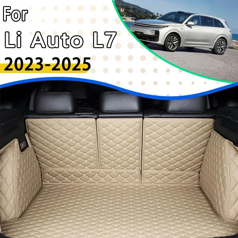 

Car Rear Trunk Mat For Li Auto L7 Lixiang L7 2023 2024 2025 Anti-dirty Carpet Trunk Storage Pad Cargo Cover Rug Auto Accessories