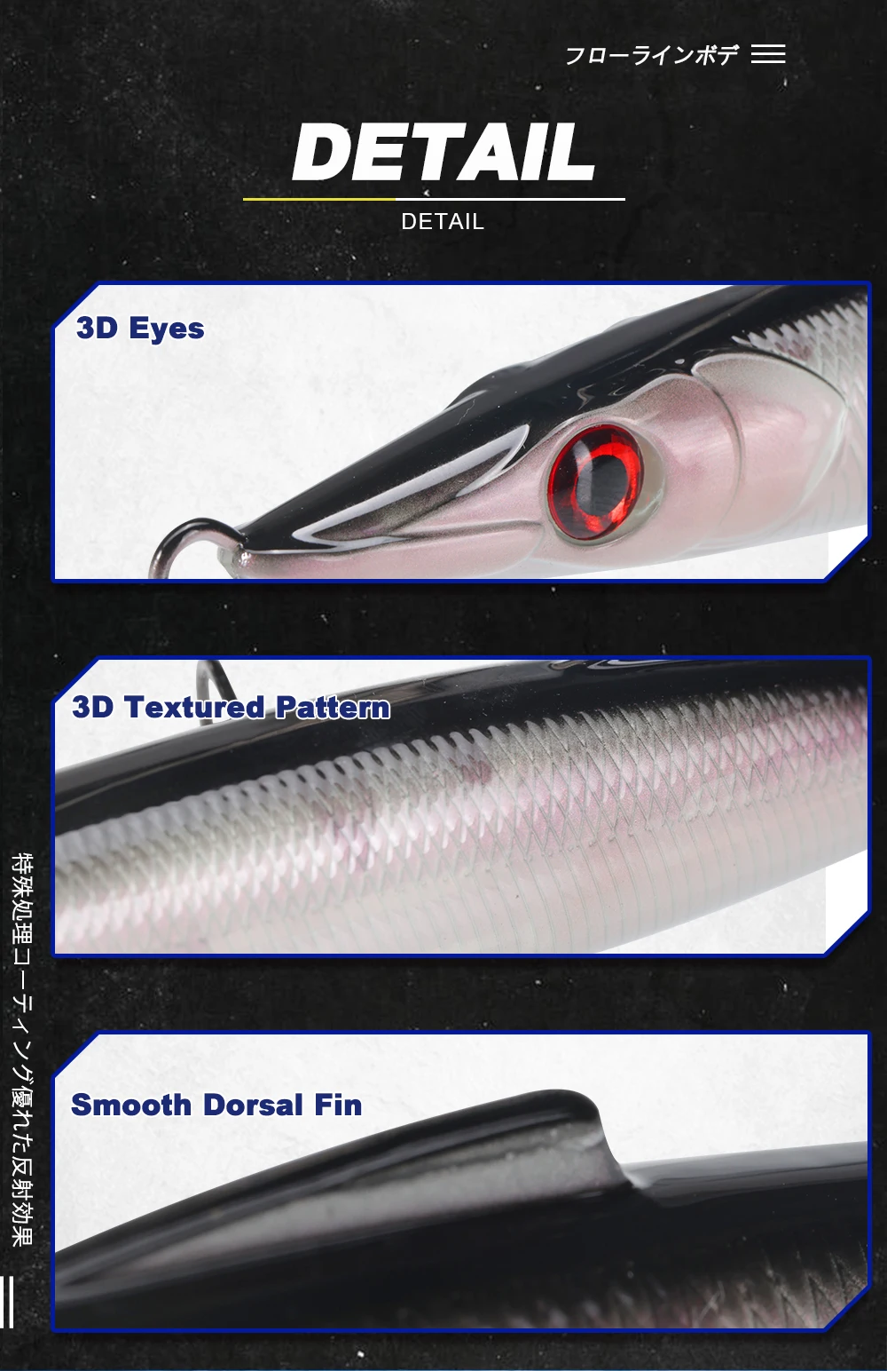D1 ChiLume 130F Bleistift Angeln Locken 130mm 25g Schwimmenden Köder WTD Lange Casting Wobbler Stickbait Fisch Tackle für Bass Hecht DT3022 – Detail 5