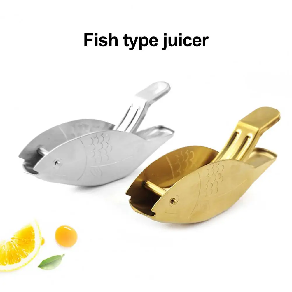 Hand Juicer for Orange Juicer Handheld Fruit Squeezer Portable Fish-shaped Citrus Press for Orange Pomegranate Cocktails Cooking