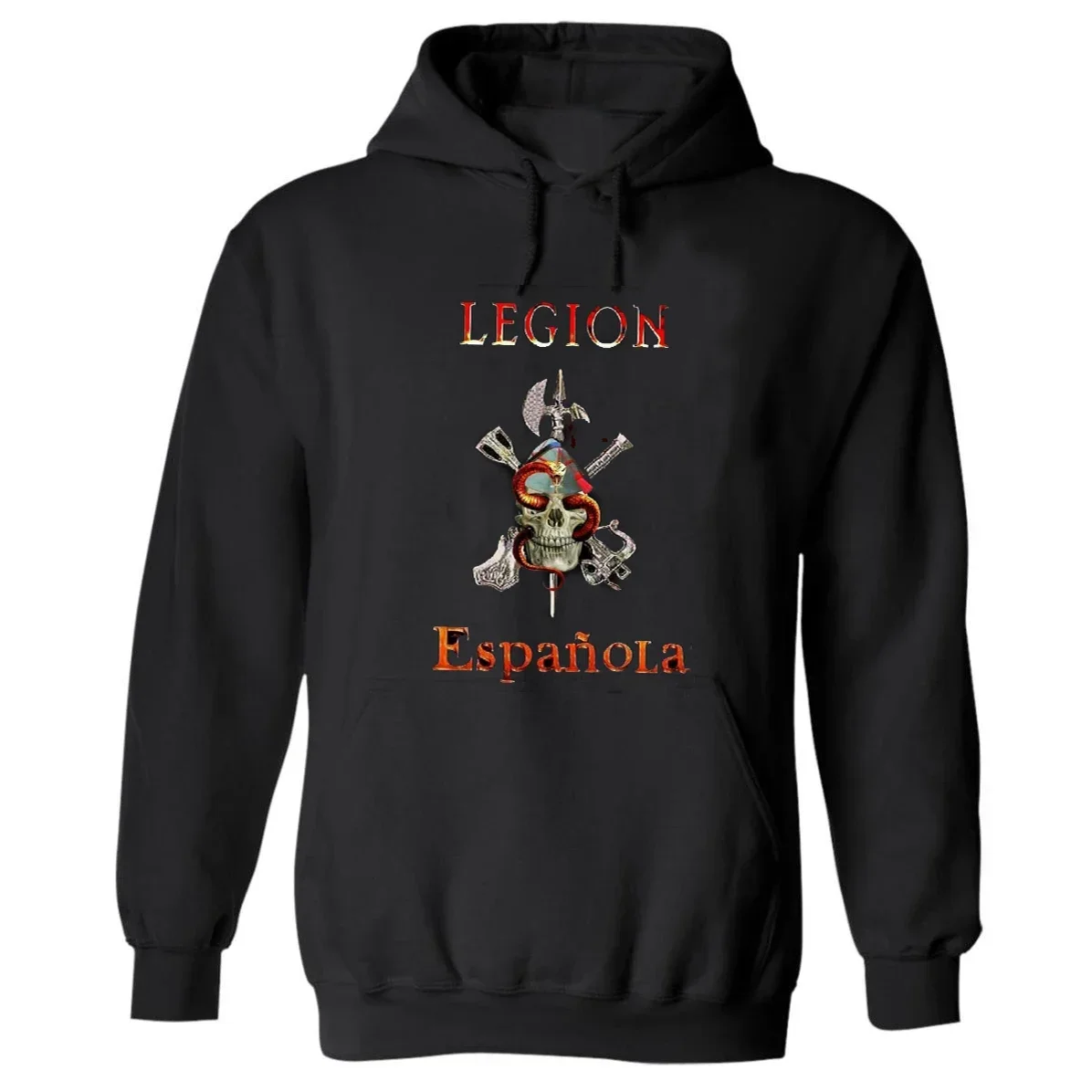 

Legión Española - Spanish Foreign Legion Snake Skull Badge Pullover Hoodie New 100% Cotton Comfortable Casual Mens Sweatshirt