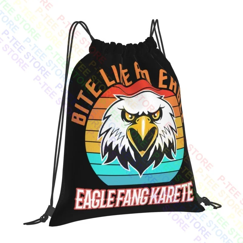 Eagle Fang Karate Bite Like An Eagle Vintage Drawstring Bags Gym Bag Print Portable Sports Bag School Sport Bag