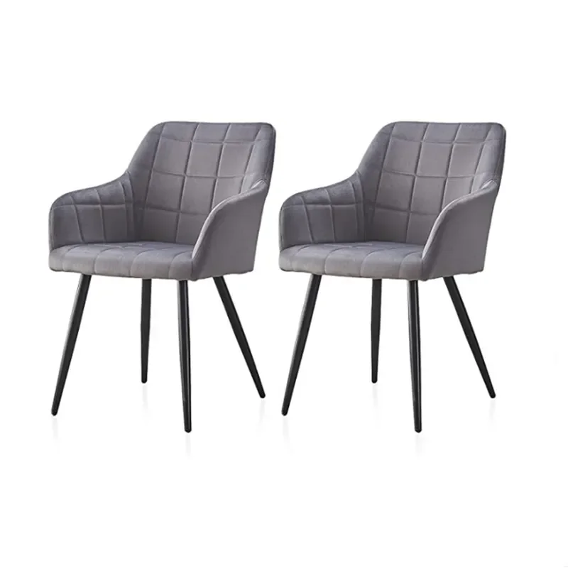 Nordic Soft Bag Dining Chair Light Luxury Flannel Back Casual Makeup Simple Modern Negotiation