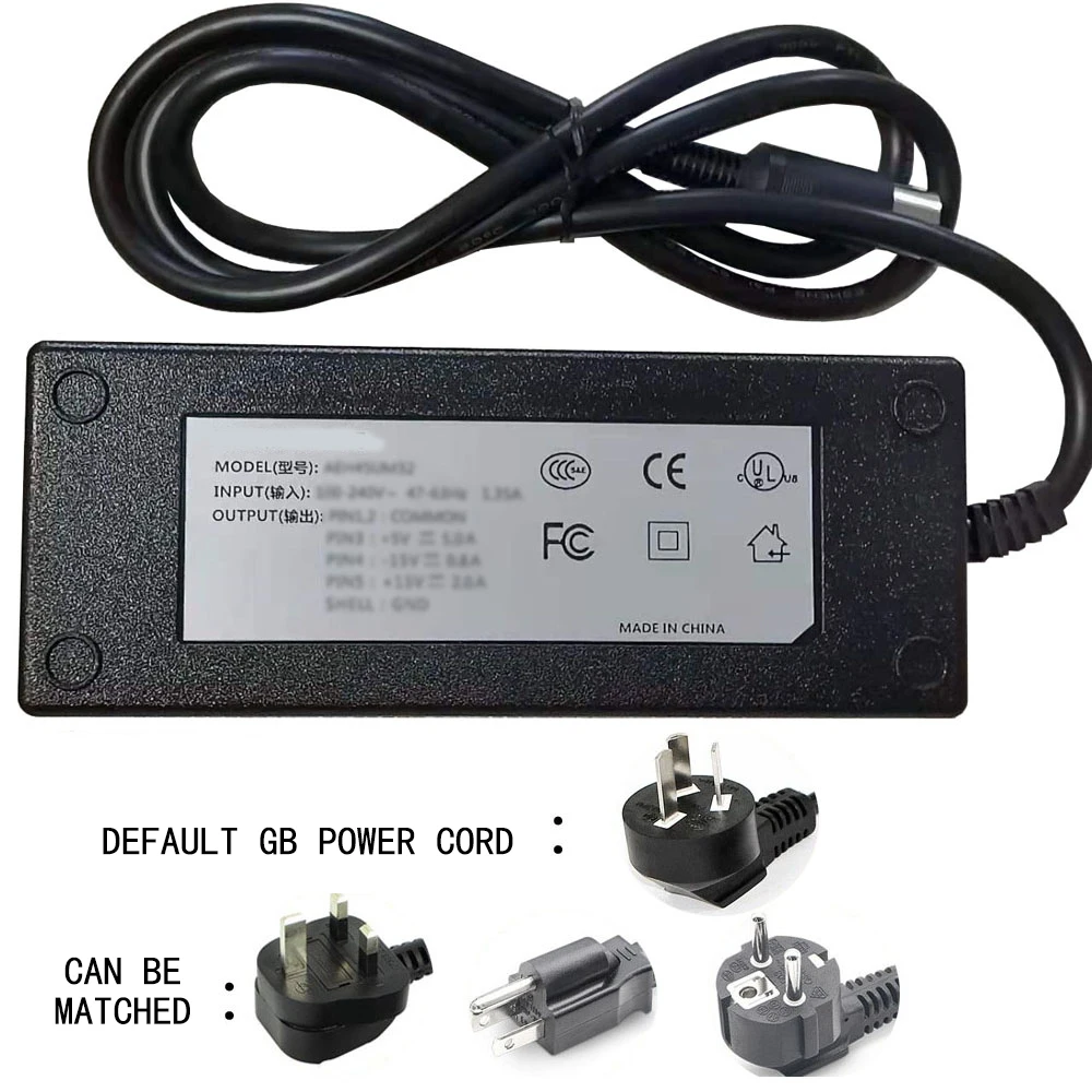 Power Adapter for PHIHONG PSA65U-301  8 Pin Plugs