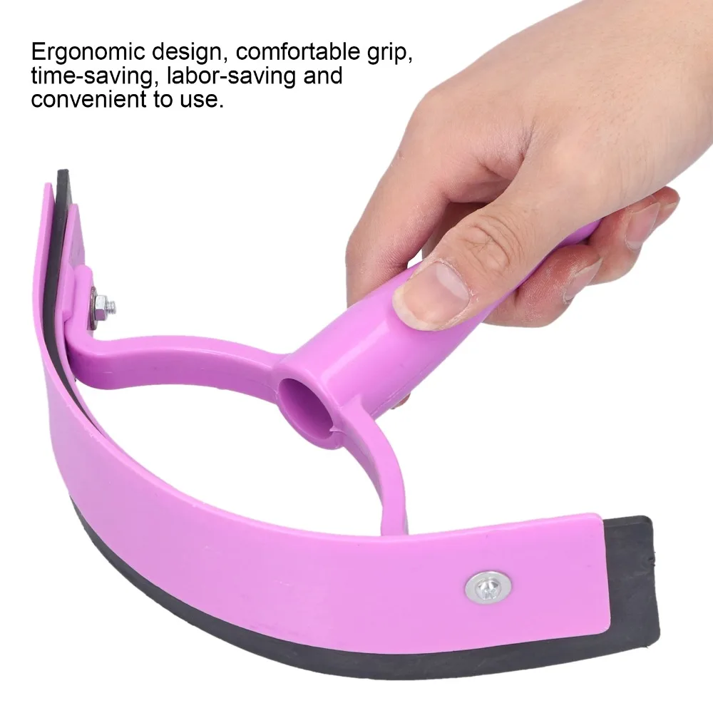 Random Color Horse Sweat Scraper Rubber Ergonomic Livestock Grooming Tool Corrosion Resistant Comfortable Grip