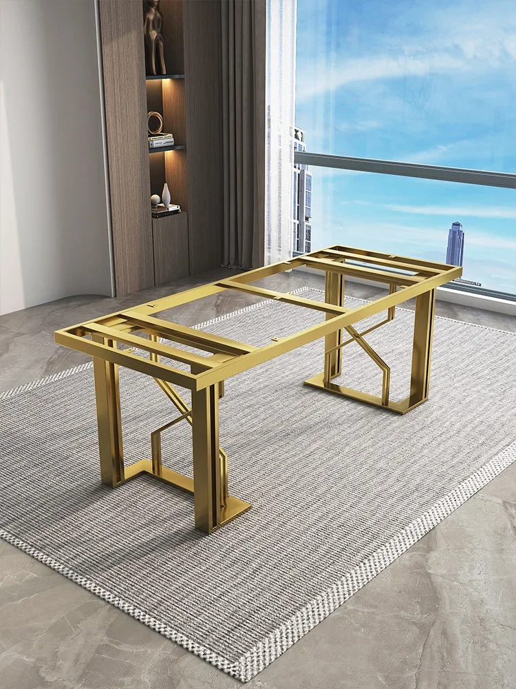 Spot table legs feet bracket custom light luxury stainless steel feet  legs marble rock slab tea  shelf le