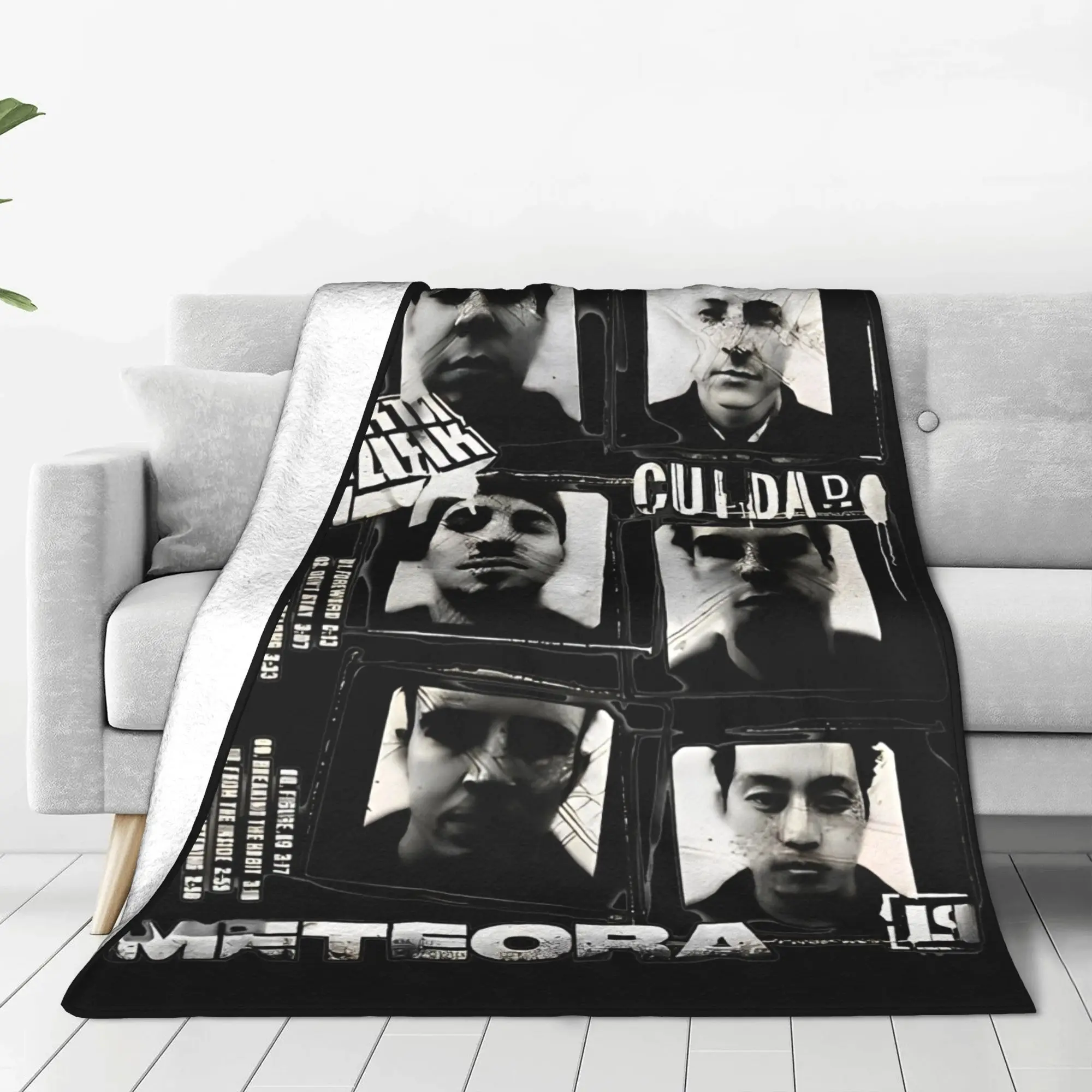 L-Linkin Cool P-park Metal Music Blankets  Wool Funny Warm Throw Blanket for Bedding Lounge Textile Decor