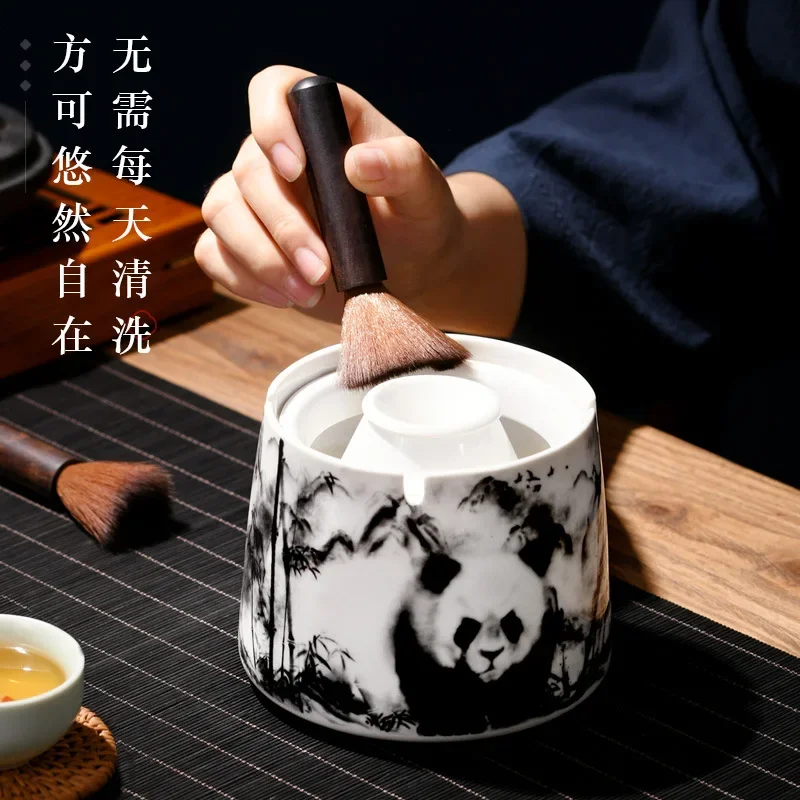 Ceramic Ashtray Creative and Slightly Luxury High-Grade Household Living Room Windproof Funnel Ashtray