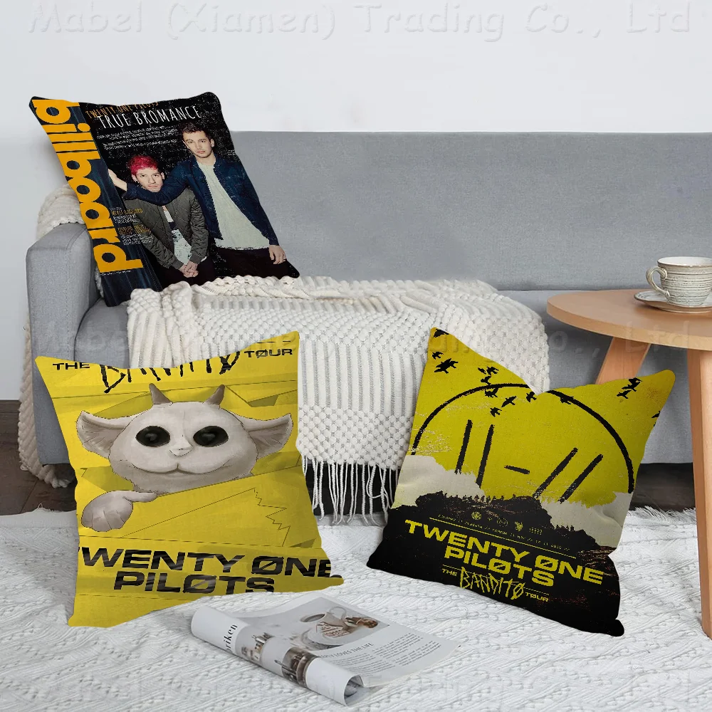 T-Twenty O-One P-Pilot Pillow Covers Cartoon Sofa Decorative Home Double-sided Printing Short Plush Cute Cushion Cover