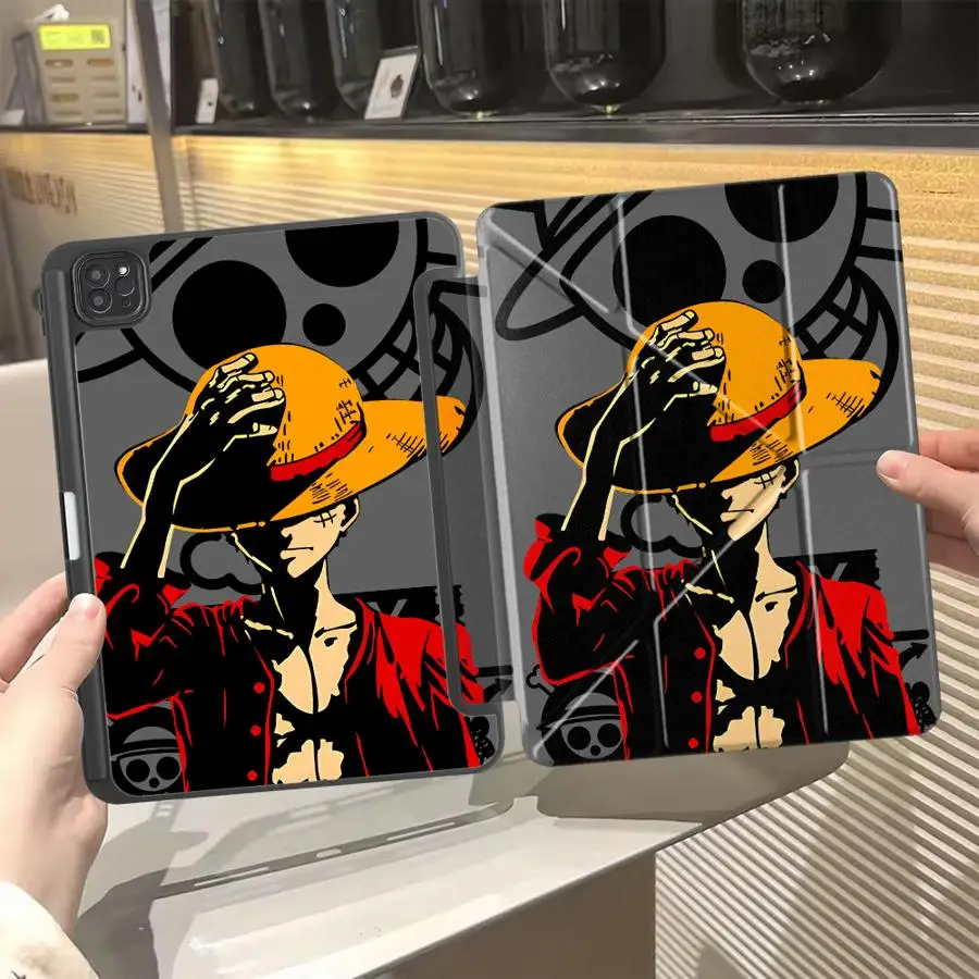 

Чехол для планшета с аниме-персонажами One Piece (Зоро, Луффи) для iPad Pro 2025, Pro 11-го, 10-го, 9-го, 8-го, 7-го поколений, 12.9 дюймов, Mini 6, 7, Air 4, 5, M3, M2, 1, 2, M4