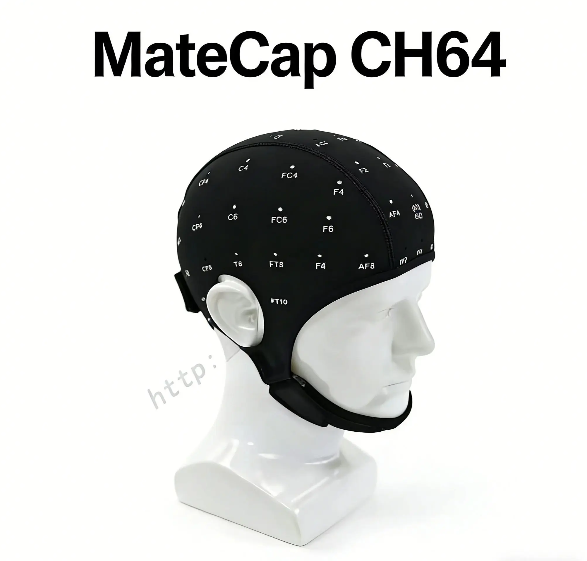 Electrode Cap Rubber Sandwich Thickened 64-lead EEG Machine Electrode Cap Can Be Customized EEG Transcranial Positioning Cap