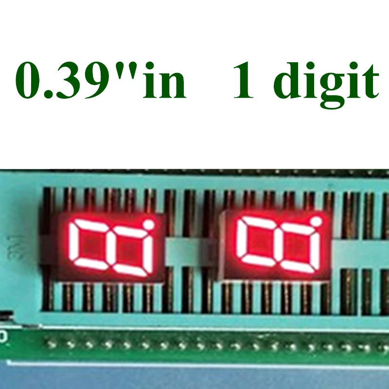 20PCS/LOT 0.39 inch 1 Bit 7 Segment Red LED Display Digital Tube Plastic Metal Common anode(Nixie tube)