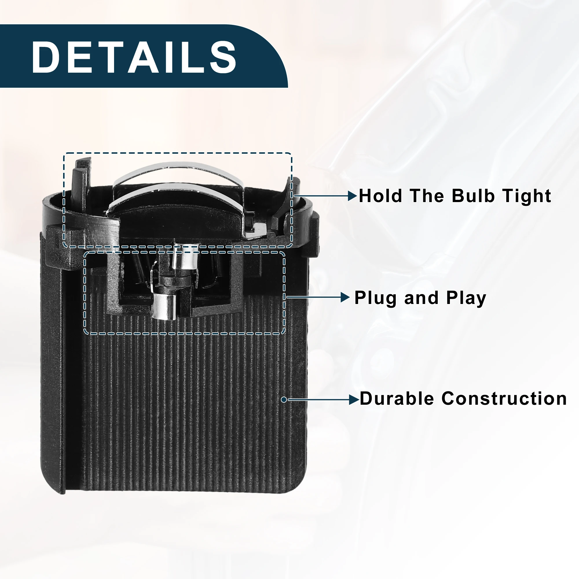 

X Autohaux H7 Патрон лампы для VW Golf Стабильный номер A9068260282/5K0941109C | Переходник для лампы