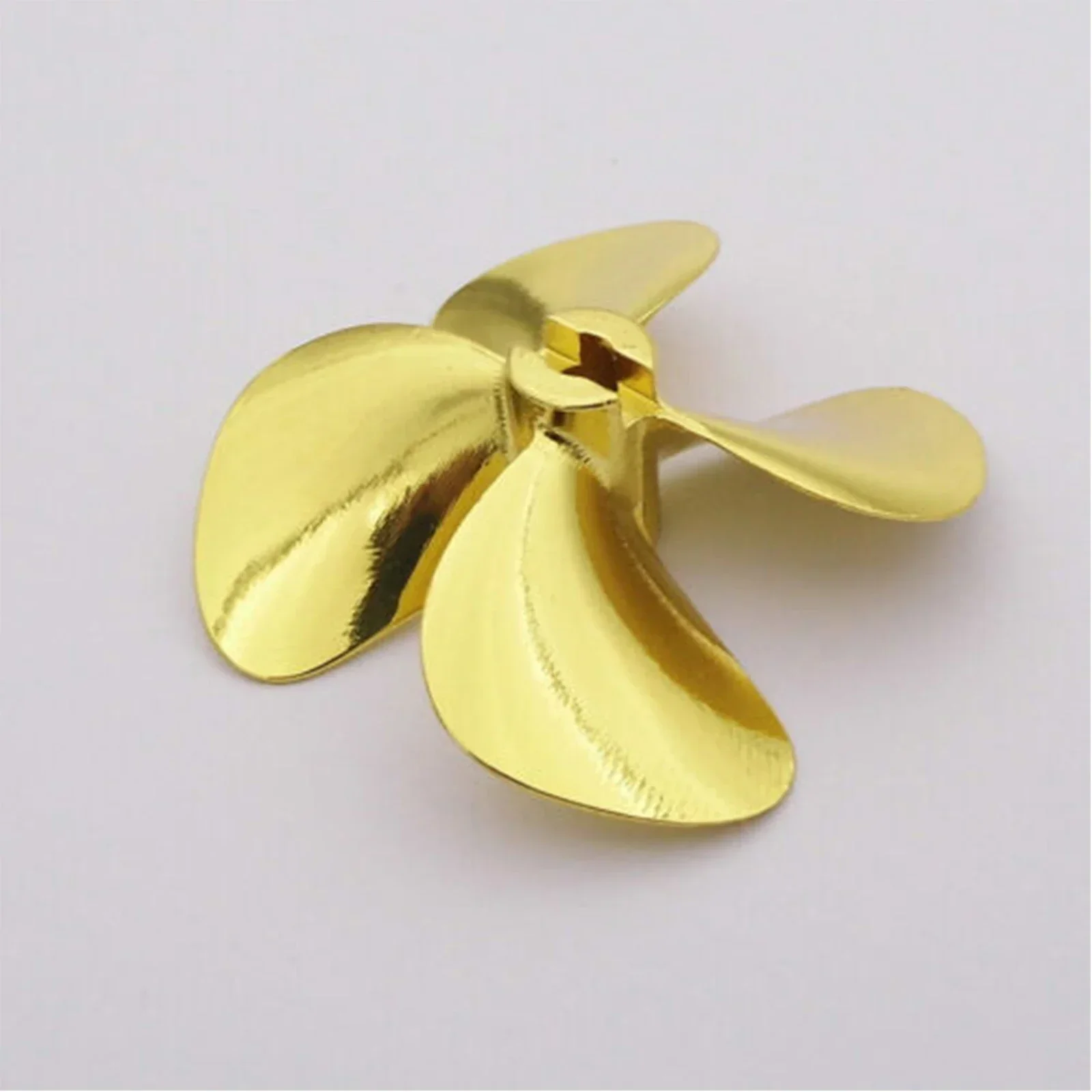 Metal Propeller 4-Blades 4mm Shaft 55mm 60mm Prop for RC Boat Fishing Boat Marine upgrade accessories for RC boat models