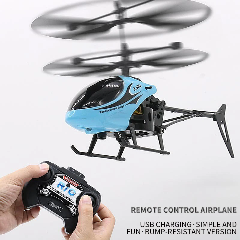 Two way charging, drop resistant helicopter remote control airplane, children's wireless remote control toy gift