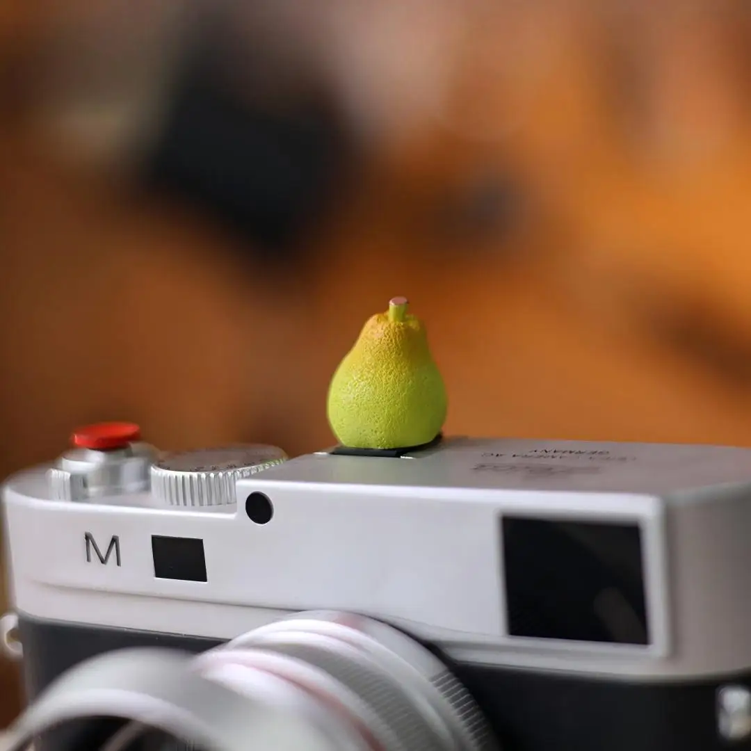 DIY Lovely Mini Fruit Camera Hot Shoe Cover Protector for Canon R50 Nikon Z30 Z8 Fuji XT5 XT50 Leica Q3 Sony Mirrorless Camera view 4