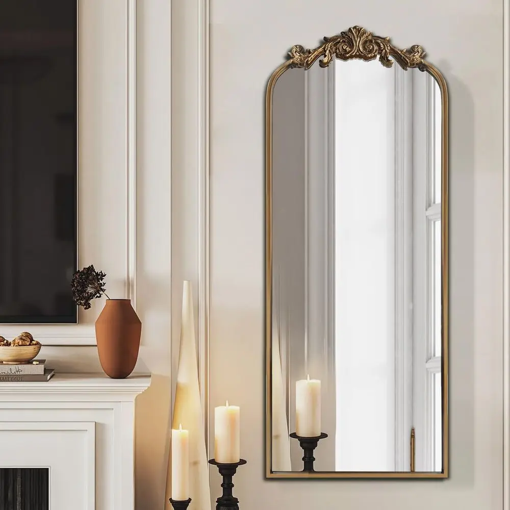 Gold Antique Arched Mirror 5