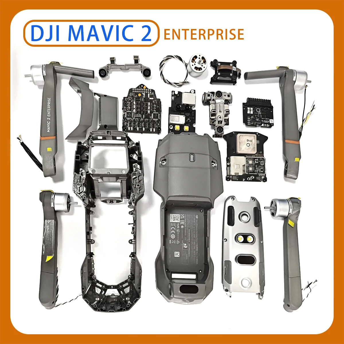 Accessori originali per immagini termiche avanzate a doppia luce industriale Mavic 2 ENTERPRISE, custodia, braccio, GPS ESC, serie DJI Mavic 2