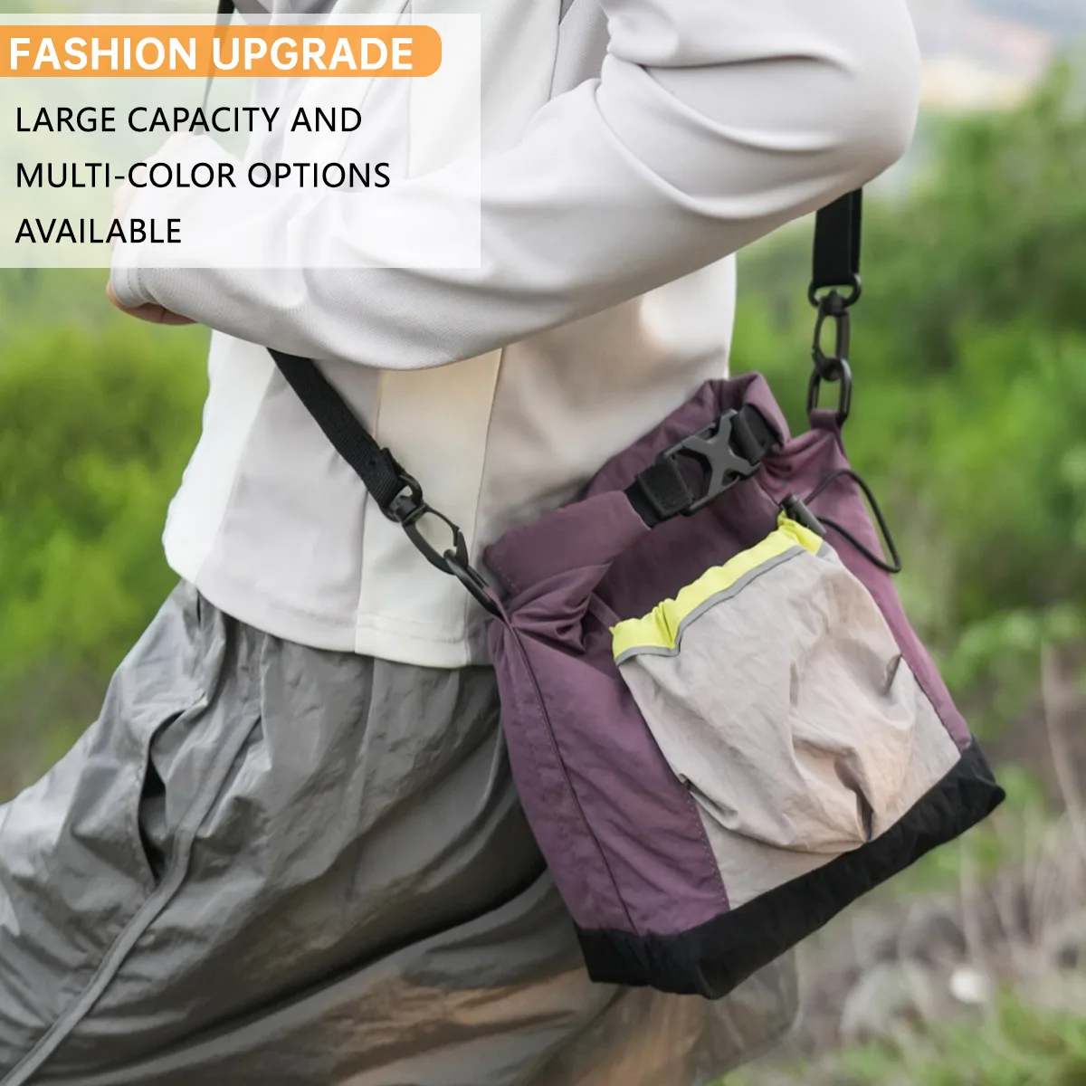 Bolso bandolera Park para mujer, bolso para botella de agua, bolso ligero para senderismo y montañismo al aire libre, bolso para teléfono móvil, bolso portátil para botella de agua, bolso pequeño de hombro para estudiantes masculinos