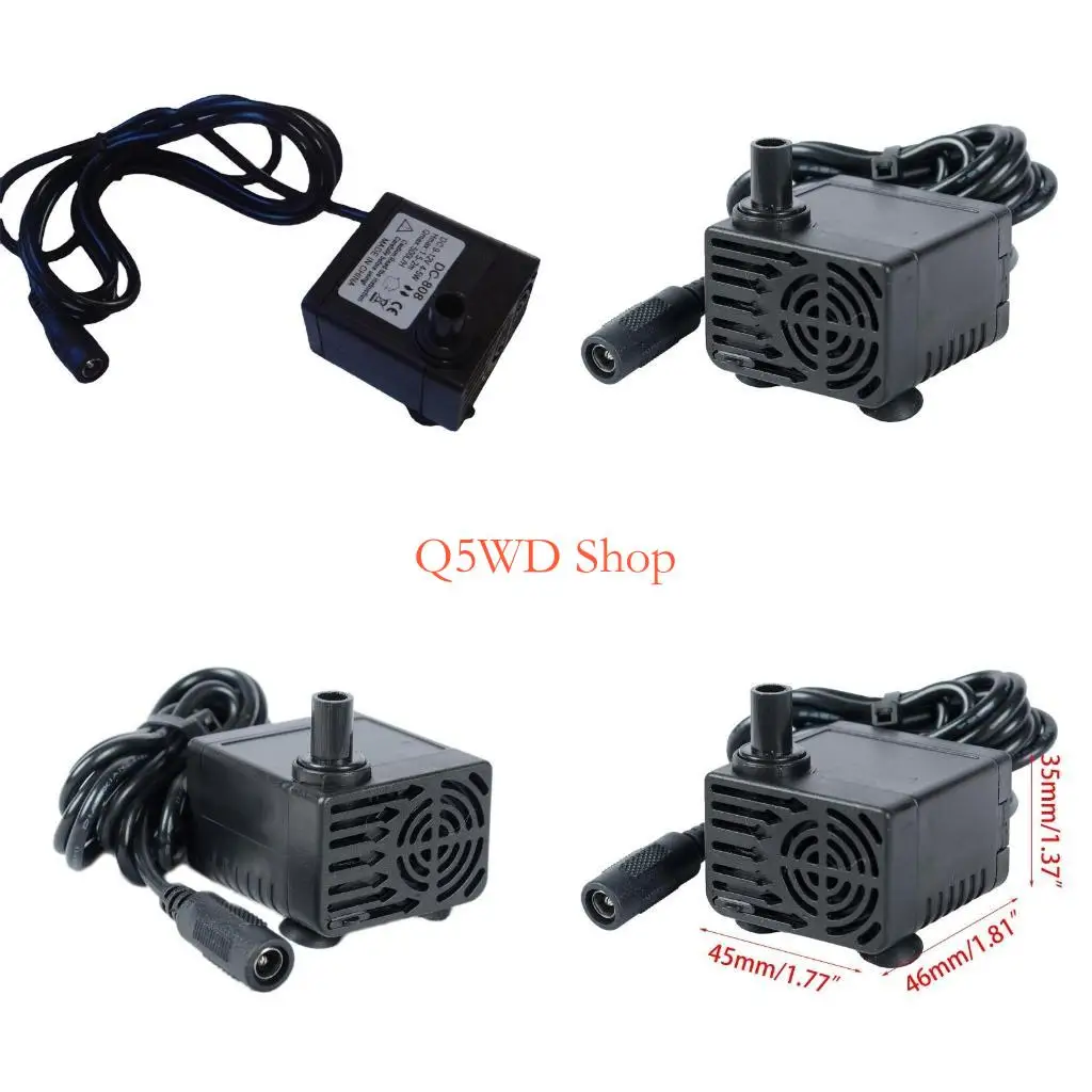 

Q5WD Водонепроницаемый бесщеточный насос Мини-погружной фильтр для воды Рыба для резервуара-фонтана P