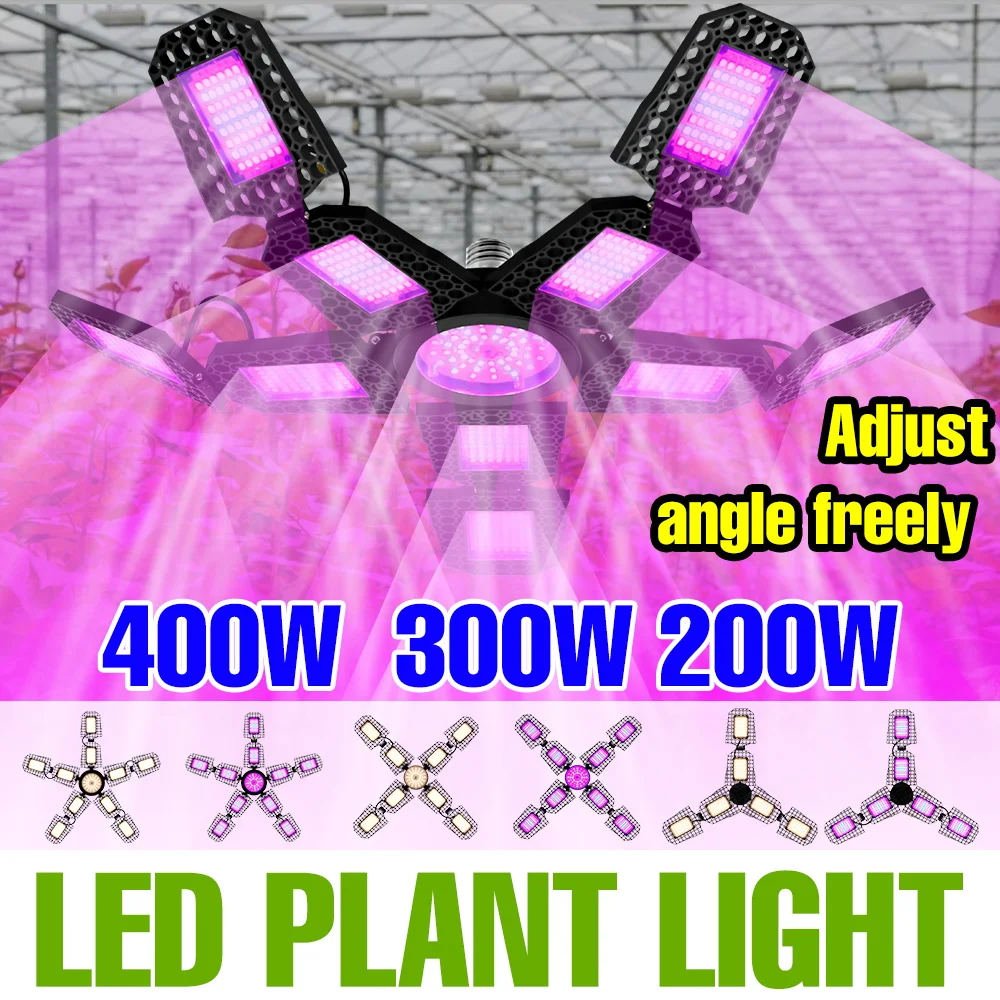 

Светодиодная лампа для растений 400 Вт, полный спектр, E27/E26, для выращивания растений, теплиц, гидропоники, овощей, фруктов, для освещения гроубоксов