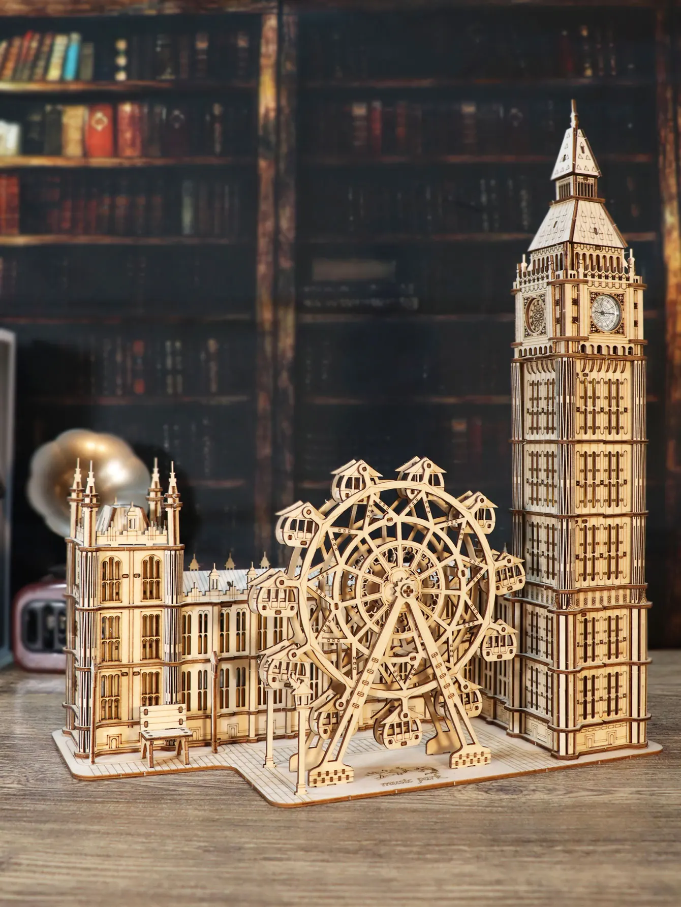 3D Wooden Puzzle Big Ben Model Kits Desktop Clock DIY Building Blocks Creative Gift Home Decor for Family Unique Christmas Gift