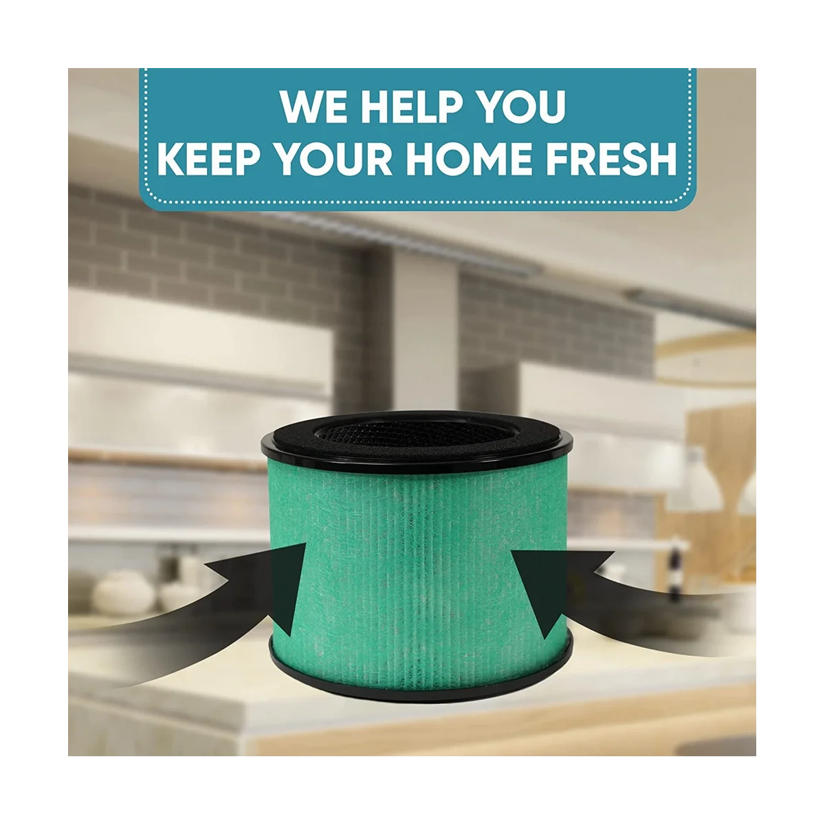 BS-08 트루 HEPA 교체 필터, PARTU BS-08 HEPA 공기 청정기 호환, H13 등급, 3 인 1, 2 개