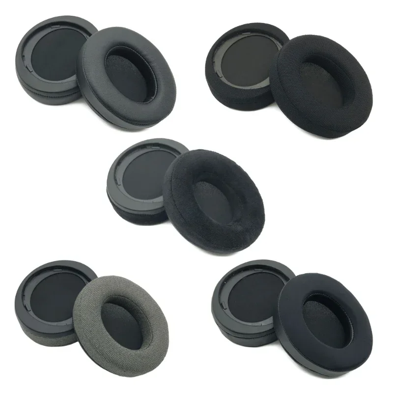 Ersatz-Ohrpolster aus Schaumstoff, Netzstoff, Proteinleder, Kopfbügel, geeignet für Philips SHP9500 SHP9600 Kopfhörer – Detail 1