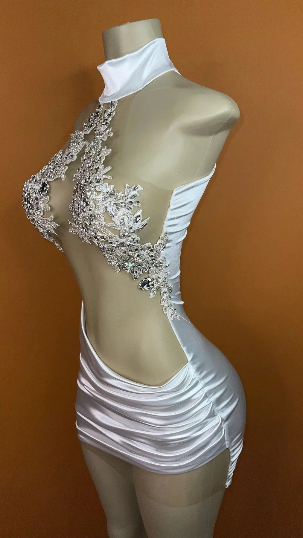 Silver Short Prom Dresses For Black Girls Appliques Beaded Birthday Party Dresses African Cocktail Dresses Homecoming Customized