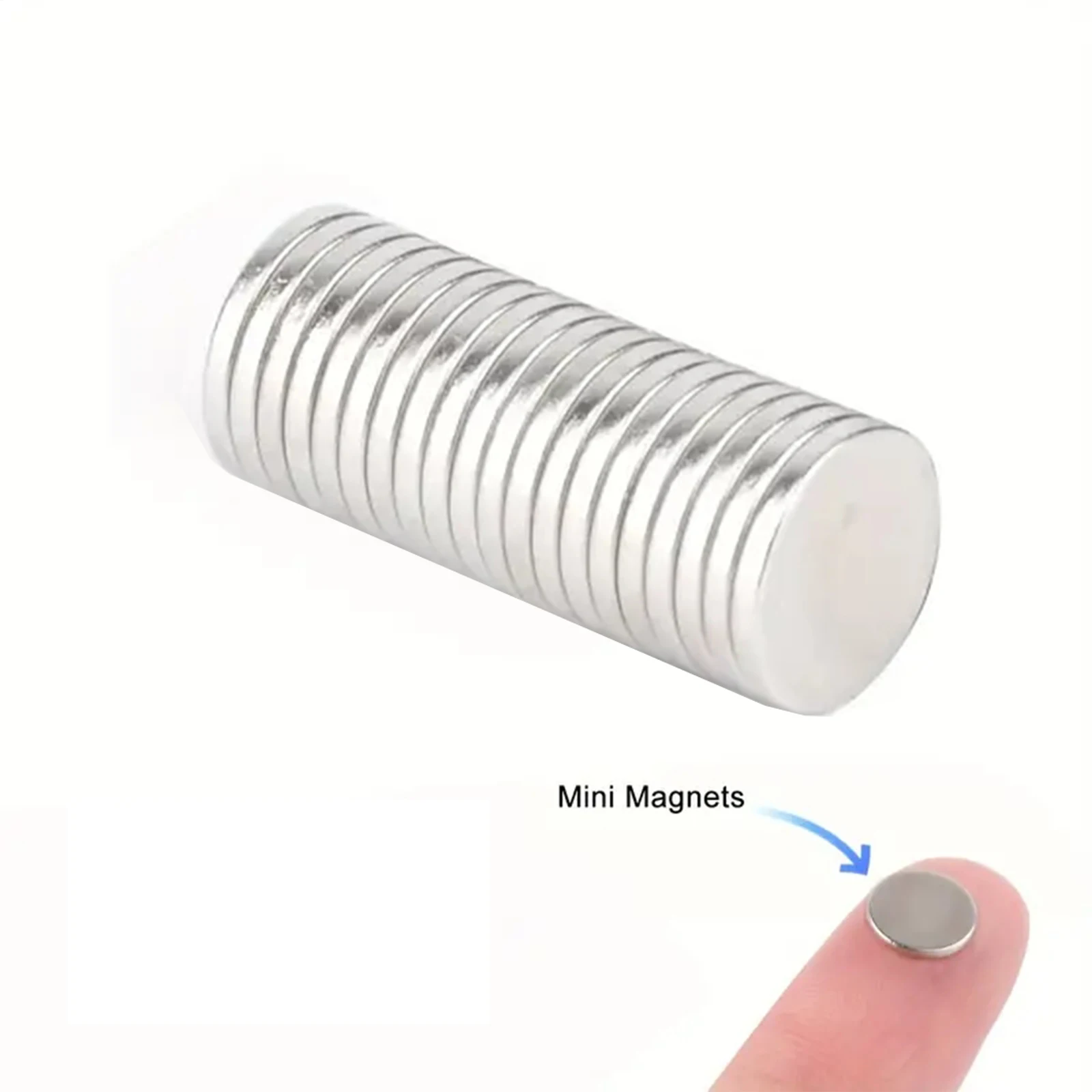 مغناطيس قوي صغير 8 × 1 مم، مغناطيس ثلاجة صغير مستدير DIY قوي جدًا للسبورة البيضاء #1