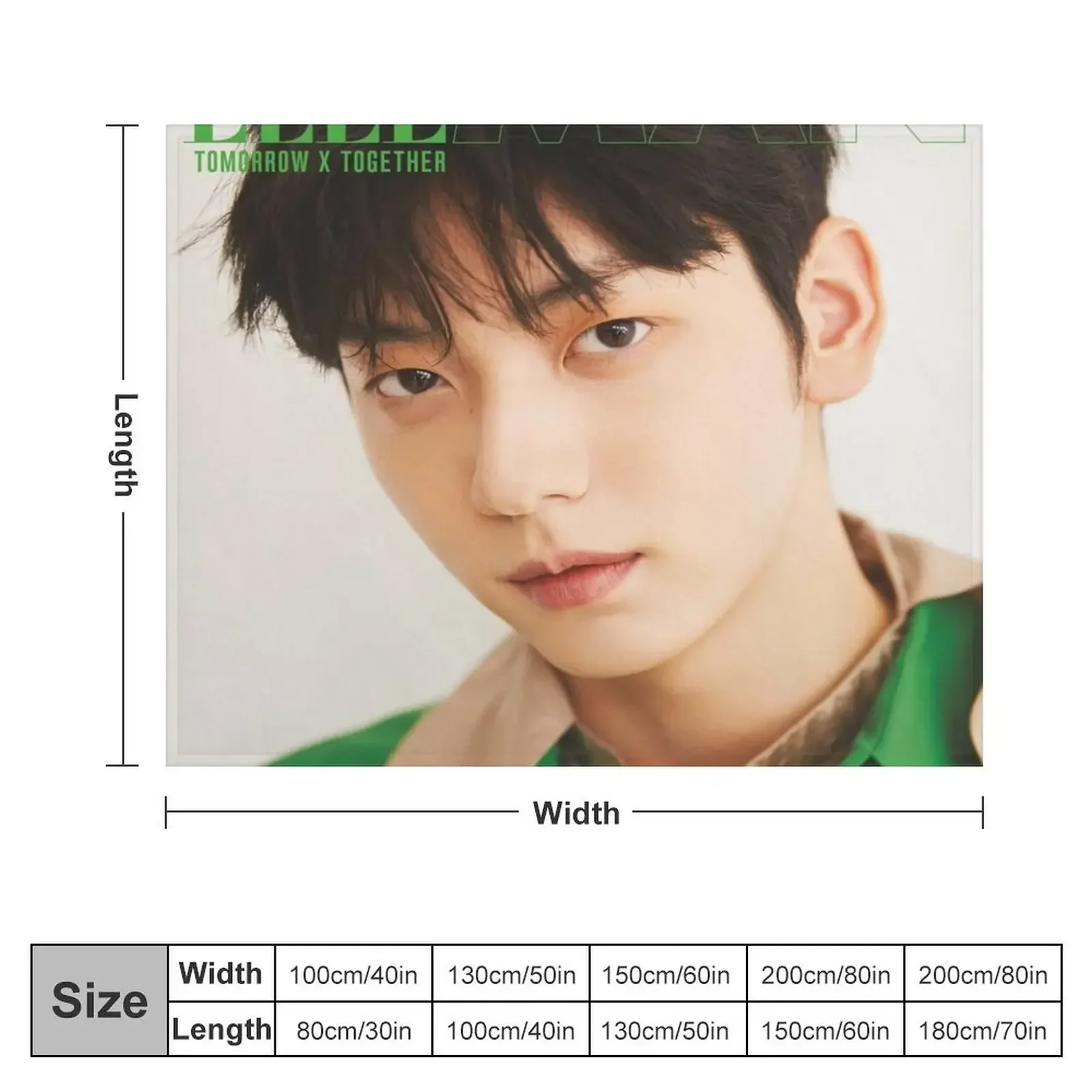 TXT Soobin 2022 photoshoot - Elle Men Throw Blanket Retros christmas decoration For Baby Blankets