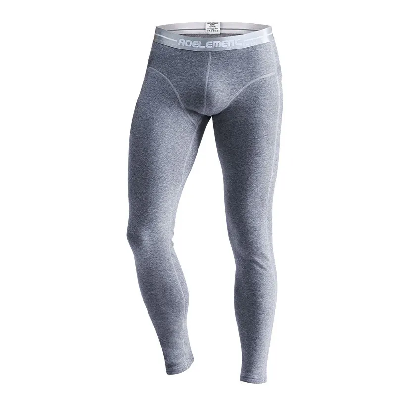 Man Thermal Long Johns Compression Winter Cloth Thick Merino Warm Underwear Cotton Heated Leggings Double Layers Pants Shaper