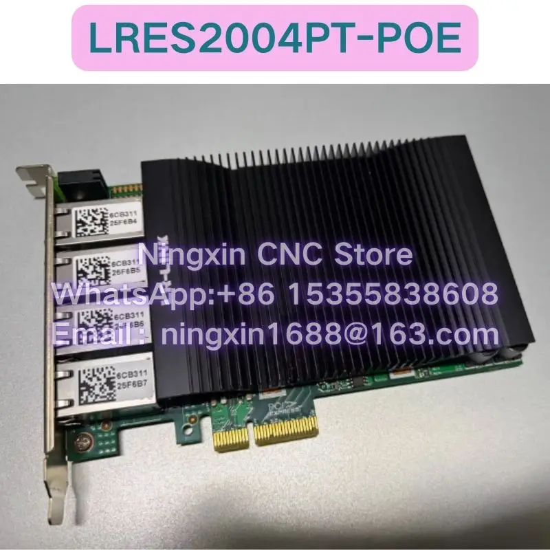 Second-hand LRES2004PT-POE LR-LINK Four Port Gigabit POE Network Card Functional test OK Fast delivery