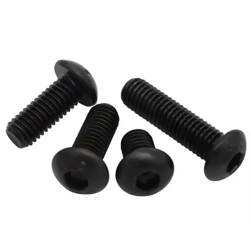 

ATJmcxZK 30 шт. M4 из легированной стали, высокопрочный винт с плоской круглой головкой и шестигранной головкой, винты с чашкой, болты длиной 5 мм-20 мм