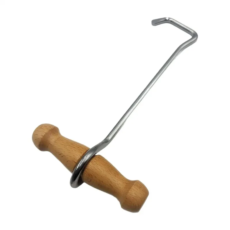 Boot Hooks Cowboy Boot Hooks Wooden Handle Ergonomic Comfort Grip Portable Helper for Men Women Hiking Home Use