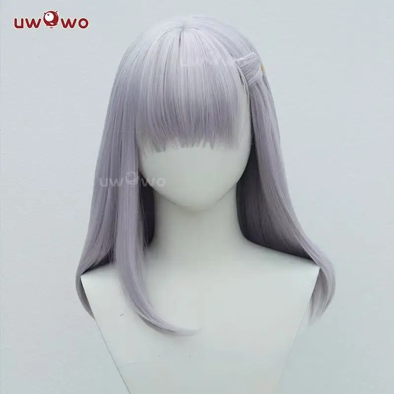 

UWOWO Kama Wig Game Fatee/Grandd Orderr Assassin Kama Stage 2 Cosplay Wig Long Purple Hair Halloween Wig