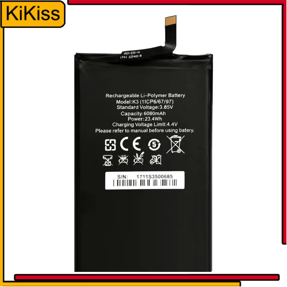 

Mobile Phone Battery Reliable Power For Oukitel K3 High-Capacity 6080mAh