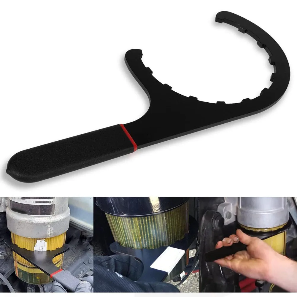 Diesel Removal Tool Fuel Filter Wrench Stainless Steel Construction Easy Removal Access Robust Construction Filter Tool