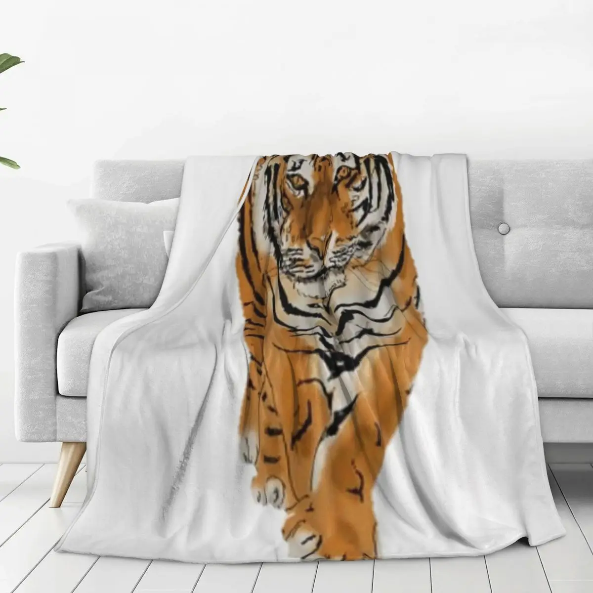 Bengal Tiger Animal Blanket Fleece Breathable Throw Blankets Sofa Throw Blanket For Couch Bedding Office Throws Bedspread Quilt