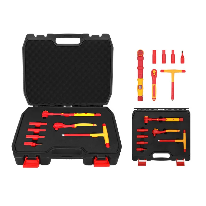 1000V VDE Insulation Socket Wrench Set Electrician Tool Set For Electric Vehicle Maintenance OEM Customizable