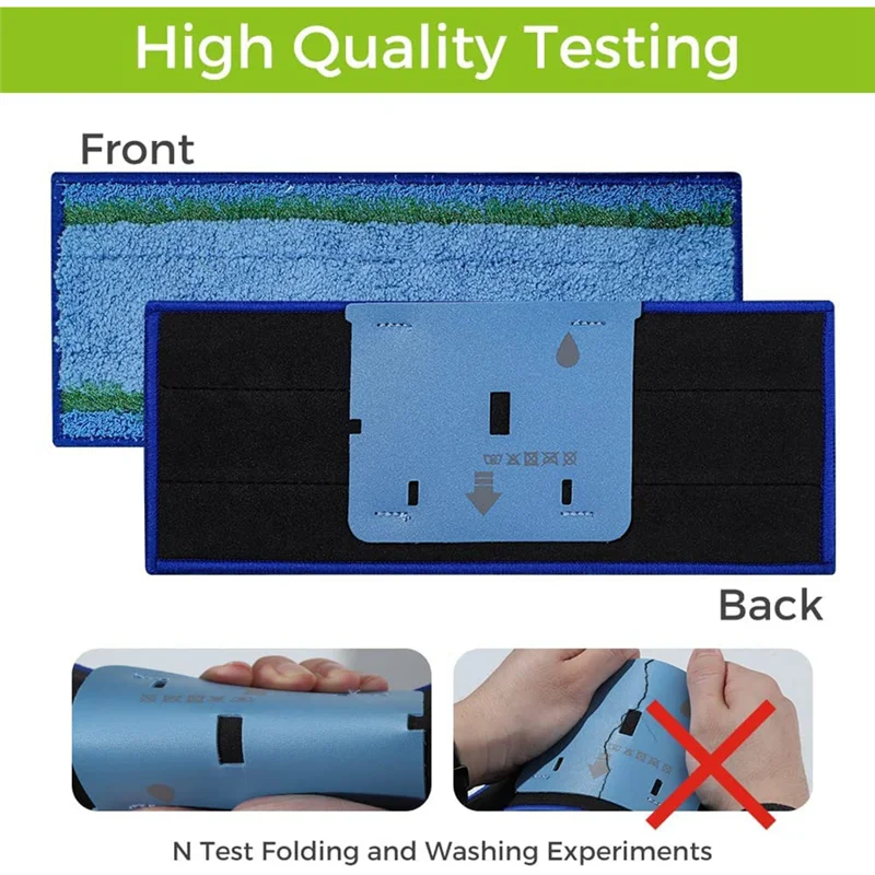 A56T 6Pcs Mop Pad Accessories for iRobot Braava Jet M6 Series Ultimate Robot Mop,Washable and Reusable Robot Wet Mopping Pads