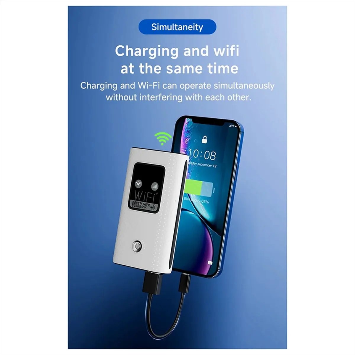 ~ 【A451Z】4G Lte راوتر لاسلكي واي فاي مودم محمول صغير خارجي هوت سبوت جيب Mifi 150mbps فتحة للبطاقات Sim 6000mah قوة البنك