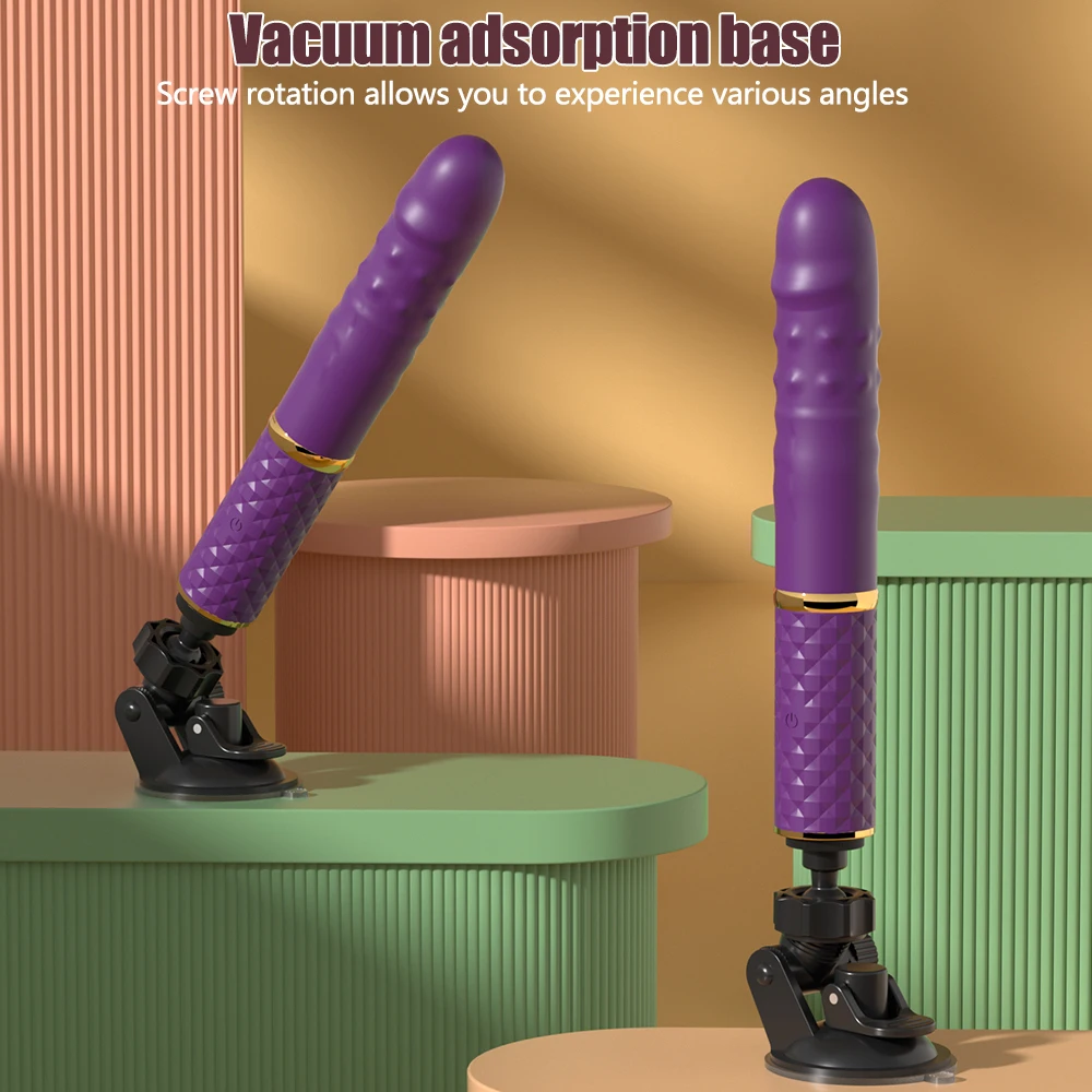 Automatischer Stoß-G-Punkt-Dildo, Sexmaschinen, Saugnapf-Vibrator,  10-Stoßmodus, Klitoris, Vagina, Analstimulation, Spielzeug für Erwachsene